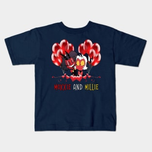 Helluva Boss Moxxie And Millie Kids T-Shirt